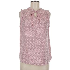 Papermoon Coral and Cream Geometric Blouse